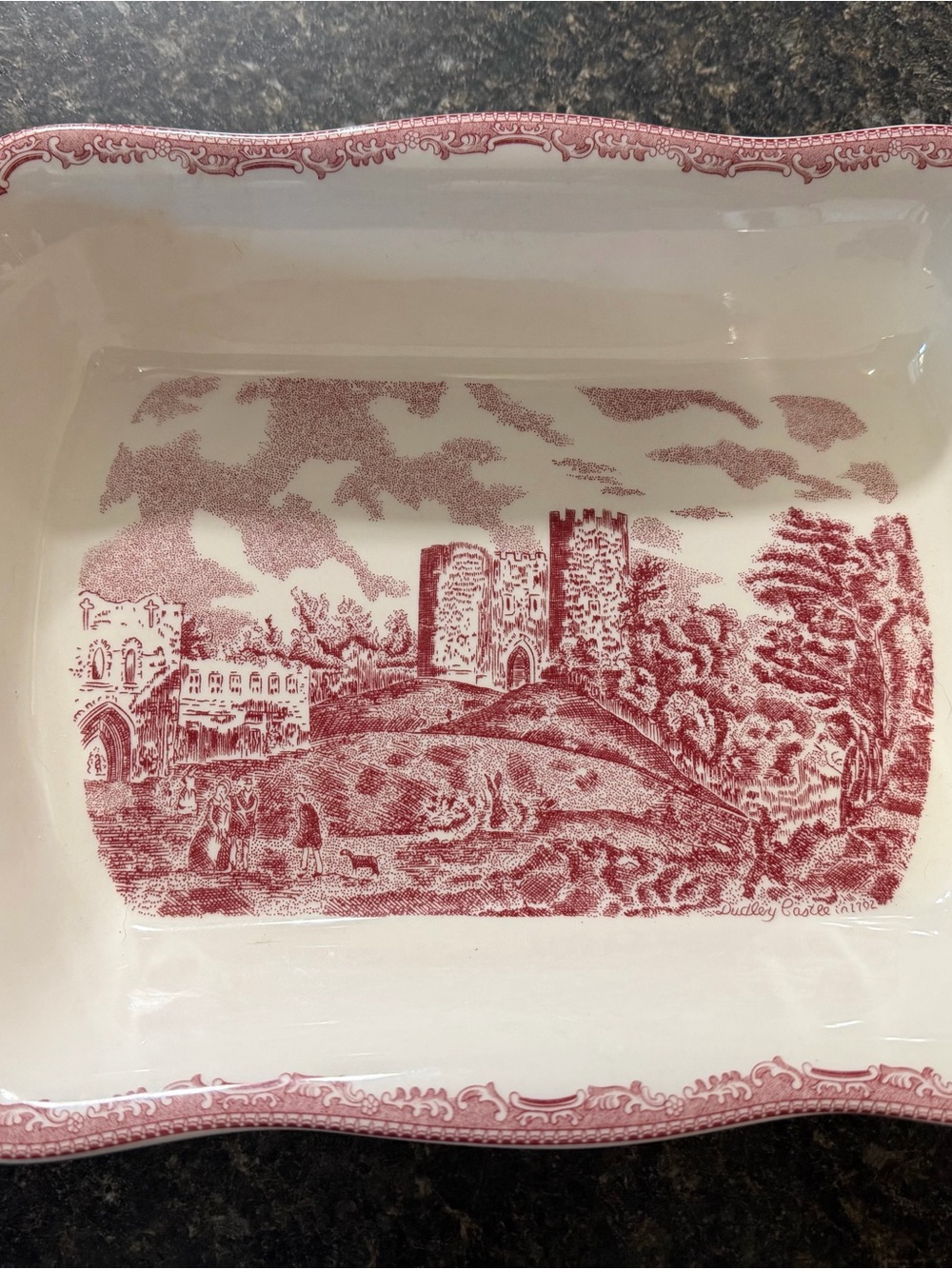 Johnson Brothers Old Britain Castles Pink Large Serving Tray